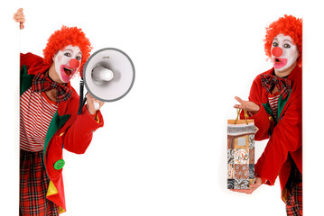 Female holiday clown