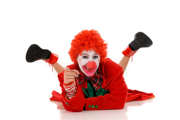Female holiday clown