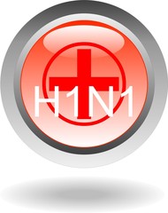 bouton h1n1 croix