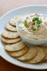 Crab Dip and Crackers