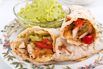 mexican chicken and beef fajitas