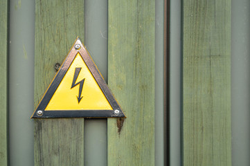 high voltage sign