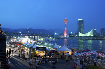 神戸の夜景、イベント風景