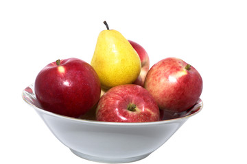 Plate with fruit
