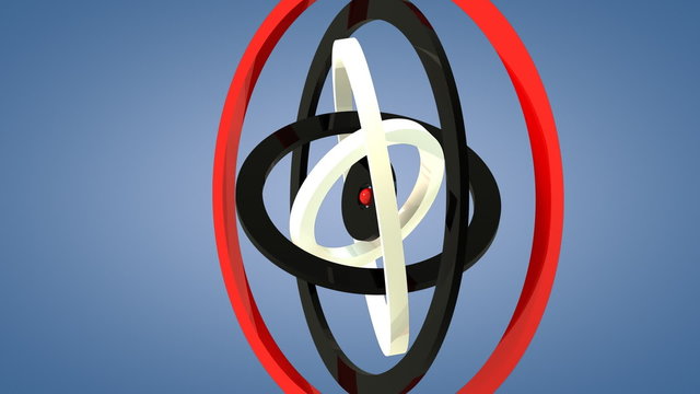 rotating 3d rings with alpha mate - loopable