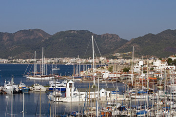 Scenic view of Marmaris Harbor