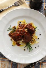 Cinghiale con sugo - Secondi di selvaggina