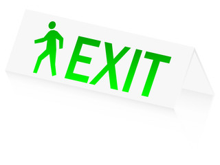 exit banner