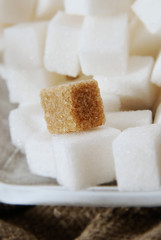 Cube of brown sugar