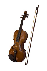 Fototapeta na wymiar Violin with a bow