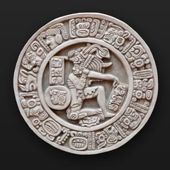 Abwaschbare Fototapete Südamerika Stein flachrelief menschliche runde lateinamerika