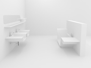 white bathroom (more variants on my portfolio)