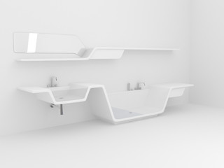 white bathroom (more variants on my portfolio)