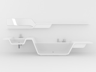 white bathroom (more variants on my portfolio)