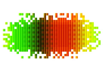 Cercles muraux Pixels Vecteur de fond abstrait pixel, facilement modifiable