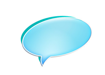 Sprechblase blau