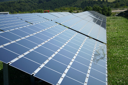 Solarkollektoren-Feld