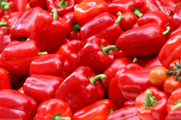Close up of red paprika