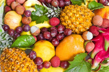 background with fruit