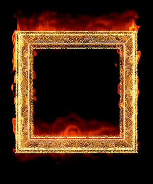 red hot fire frame