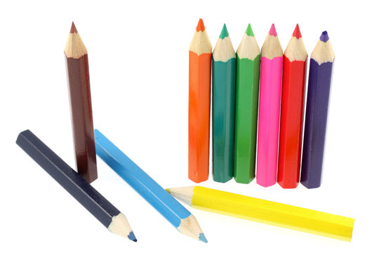 des crayons de couleur