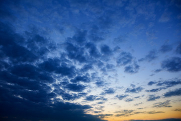 Obraz premium sunset and cloudy sky