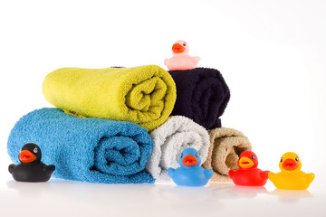 towels and ducks