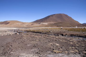 Geysers del tatio on Andes, Chile