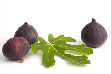 Feigen mit Feigenblatt