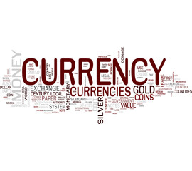 Fototapeta premium Currency word cloud