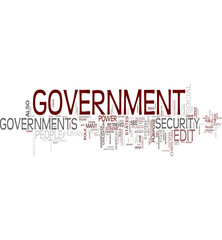 Government word cloud