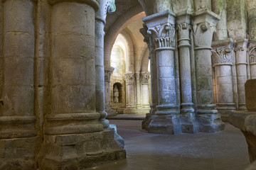 france; charente maritime; saintes; église saint eutrope : crypt