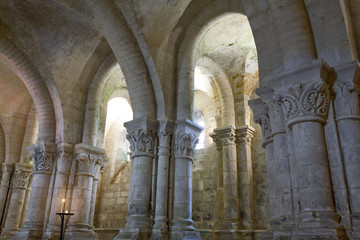 Naklejka premium france; charente maritime; saintes; église saint eutrope : crypt