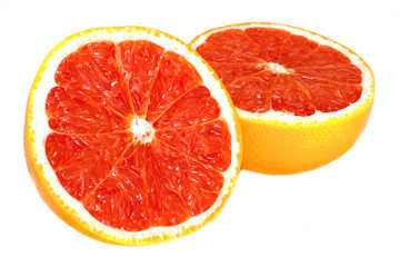 Obraz na płótnie Canvas Grapefruit. Isolated on a white background