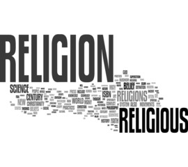 Religion tag cloud