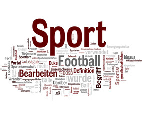 Sport deutsch tags cloud