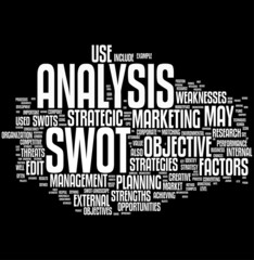 Fototapeta premium Swot tag cloud