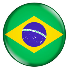 Fototapeta premium 3D-Button - Brasilien