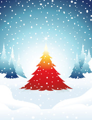 Christmas Tree - Red