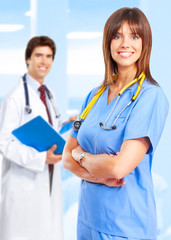 Fototapeta premium doctor and nurse