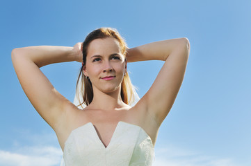 beautiful bride outdoor