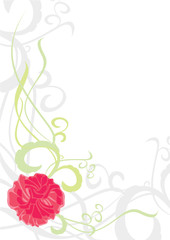 Obraz premium ornate flower corner