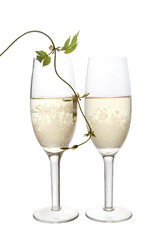 Pair of champagne flutes