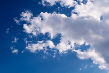 Blue sky and white clouds