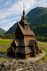 Fototapeta na wymiar Borgund stavkirke w Norwegii