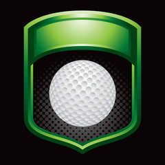 Golf ball in green display