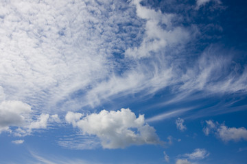 a blue sky for background