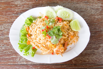 Fried rice with seafood