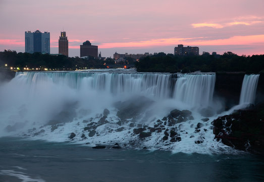 Niagara Falls USA Before Sunrise