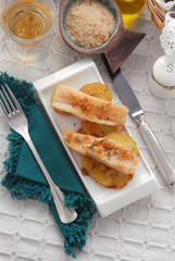 Filetti di nasello con patate - Secondi di pesce - Emilia R.